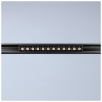 Spot LED sina magnetica 12W 4000K 940lm 48V negru Metsan - vedere laterala