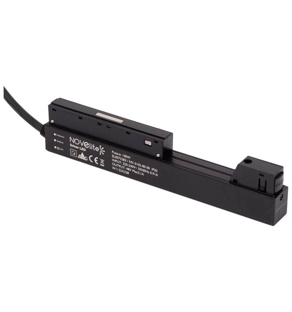 Sursa Alimentare Sina Magnetica 100W IP20 Negru - Novelite