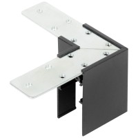 Conector Colt Orizontal 90 grade Sina Magnetica Aparenta Negru IP20 - NOVELITE - imagine 5