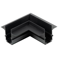 Conector Colt Orizontal 90 grade Sina Magnetica Rigips Negru 48V - Novelite - ambalaj