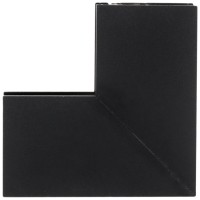 Conector colt exterior vertical 90 grade sina magnetica aparenta negru NOVELITE - detaliu