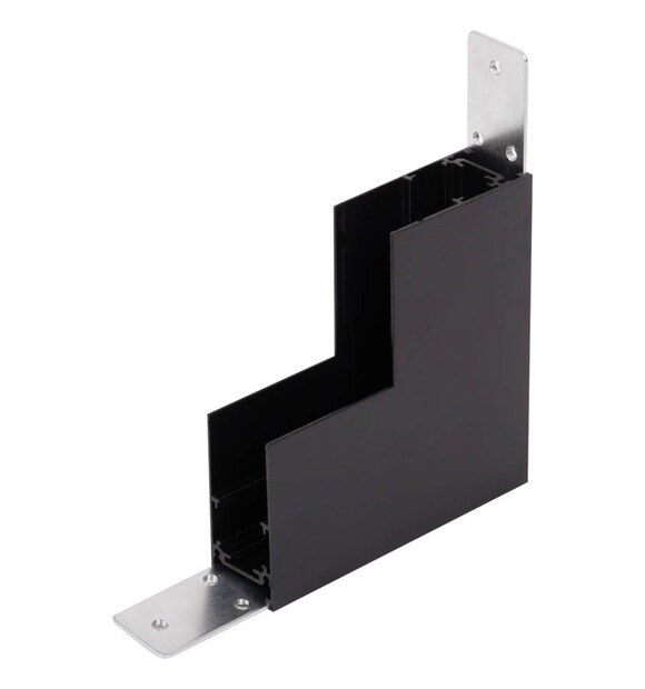 Conector Colt Interior Vertical 90 grade Sina Magnetica Aparenta Negru IP20 - Novelite
