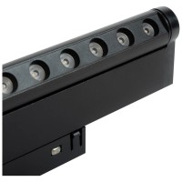 Spot LED Sina Magnetica DOTS Slim Reglabil 12W 4000K Negru IP20 Novelite - vedere laterala