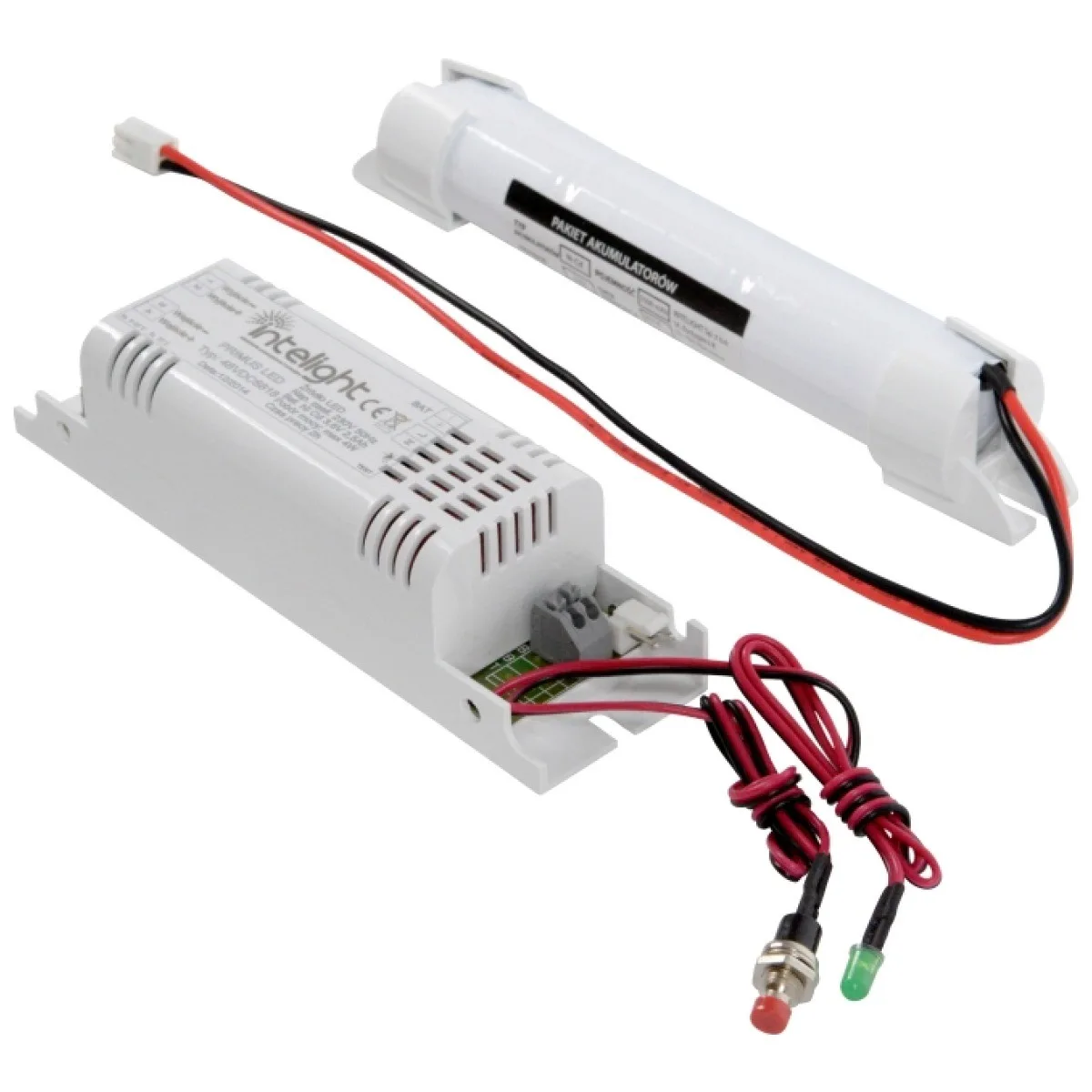 KIT Emergenta LED 3H 24-48VDC, acumulator NiCd 4000mAh - Intelight