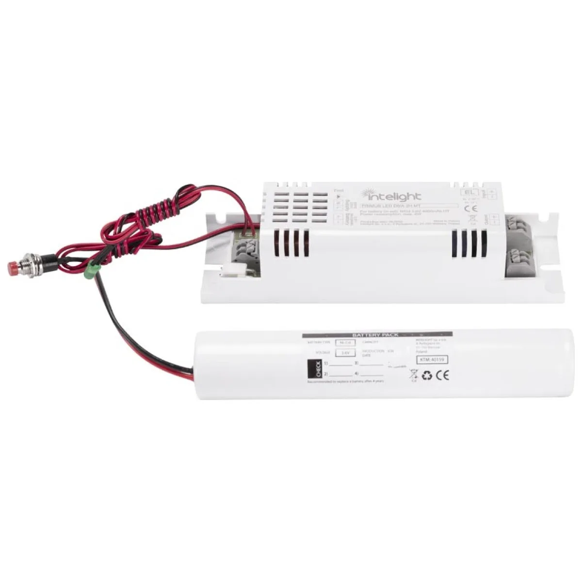KIT Emergenta LED 3H 230VAC NiCd 4000mAh - Intelight