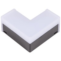 Element L Negru LED 8W 4000K IP44 Corp Liniar Interconectabil Novelite - vedere laterala