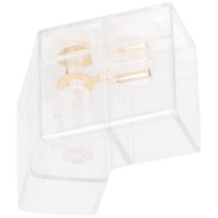 Conector 120° Corp Hexagonal HEXANET IP40 PC - Novelite - vedere laterala