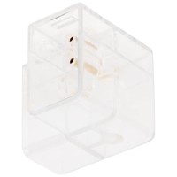 Conector 90° Corp Hexagonal HEXANET IP40 PC - Novelite - vedere laterala