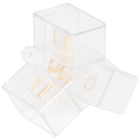 Conector Y Corp Hexagonal HEXANET IP40 PC - NOVELITE - vedere laterala