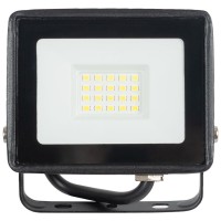 Proiector LED 20W 6400K IP65 Negru, alb rece - Homelight