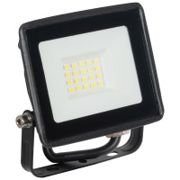 Proiector LED 20W 6400K IP65 Negru, alb rece - Homelight - vedere laterala
