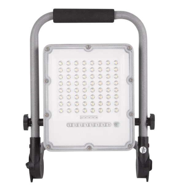 Proiector LED Portabil 50W 6400K IP65 Gri cu Acumulator - Novelite