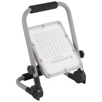 Proiector LED Portabil 50W 6400K IP65 Gri cu Acumulator - Novelite - vedere laterala