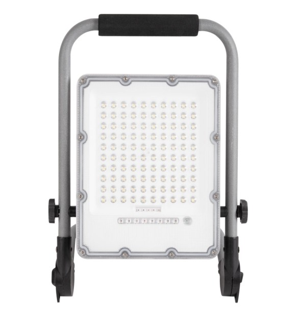 Proiector LED Portabil Reincarcabil Gri 200W 6400K IP65 Novelite