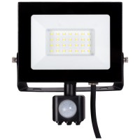 Proiector LED cu Senzor V3 30W 6500K IP65 Negru - Novelite