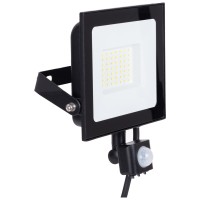 Proiector LED cu Senzor V3 50W 6500K IP65 Negru Novelite - vedere laterala
