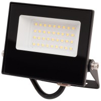 Proiector LED V3 30W 6500K IP65 Negru - Novelite - vedere laterala