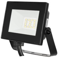 Proiector LED V4 10W 6500K IP65 Negru - Novelite - vedere laterala