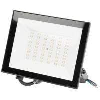Proiector LED V4 50W 6500K IP65 negru, Novelite - vedere laterala