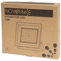 Proiector LED V4 75W 6500K IP65 Novelite, 7125 lm, negru - imagine 6