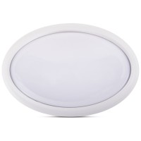 Corp BAT LED Oval Alb 12W 3000K IP65 Dispersor Opal Novelite - detaliu