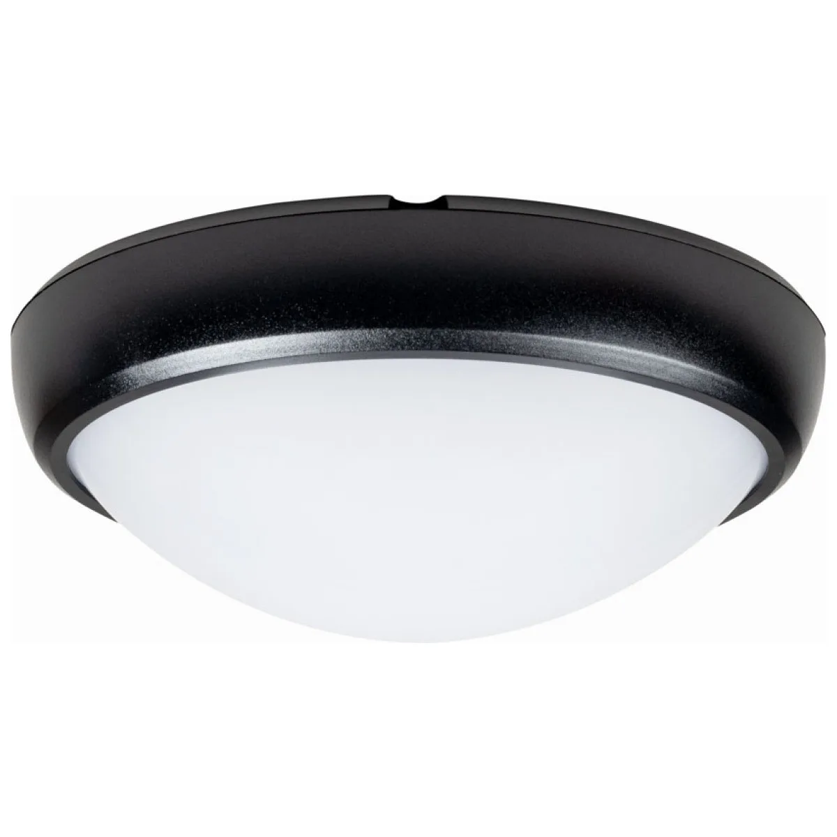 Corp BAT LED Oval Negru 12W 6400K IP65 Dispersor Opal Novelite
