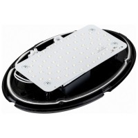 Corp BAT LED Oval Negru 12W 6400K IP65 Dispersor Opal Novelite - ambalaj