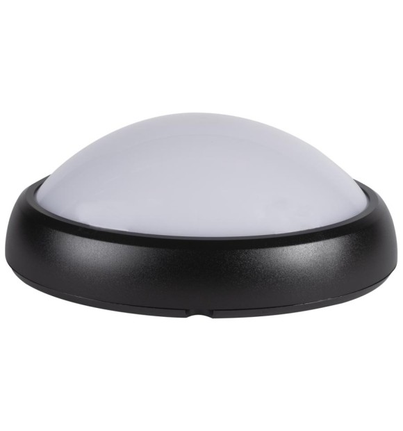 Corp BAT LED Oval Negru IP65 12W 3000K Dispersor Opal Novelite