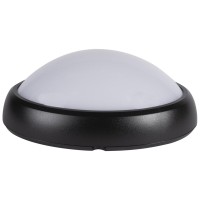 Corp BAT LED Oval Negru IP65 12W 3000K Dispersor Opal Novelite