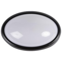Corp BAT LED Oval Negru IP65 12W 3000K Dispersor Opal Novelite - detaliu