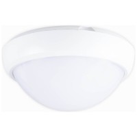 Corp BAT LED Rotund Mare Alb IP65 12W 6400K Opal Novelite - vedere laterala