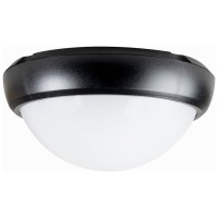 Corp BAT LED Rotund mare Negru IP65 12W 6400K Opal Novelite
