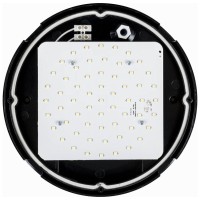 Corp BAT LED Rotund mare Negru IP65 12W 6400K Opal Novelite - detaliu