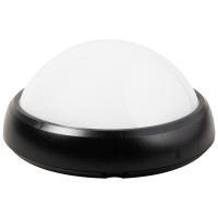 Corp BAT LED Rotund mare Negru IP65 12W 6400K Opal Novelite - ambalaj