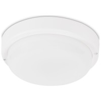 Corp BAT LED Rotund mic Alb 18W 6400K IP65 Opal Novelite - vedere laterala