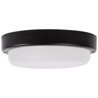 Corp BAT LED Rotund mic Negru IP65 12W 6400K Opal Novelite  2
