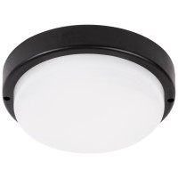 Corp BAT LED Rotund mic Negru IP65 12W 6400K Opal Novelite  1