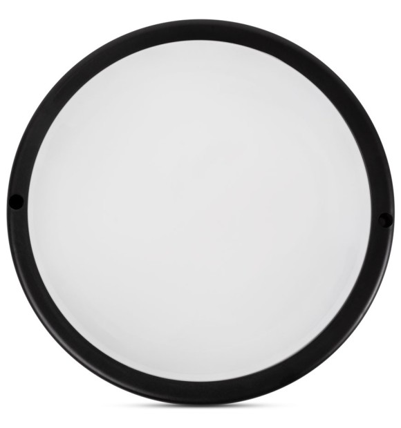 Corp BAT LED Rotund mic Negru 18W 6400K IP65 Opal Novelite