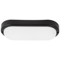 Corp BAT LED Colt Rotund Negru 12W 4000K IP65 Opal Novelite - vedere laterala