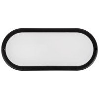Corp BAT LED Colt Rotund Negru 12W 6400K IP65 Opal Novelite