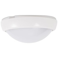 Corp BAT LED cu Senzor si Kit EM Rotund Alb 18W 6400K IP65 - Novelite - vedere laterala