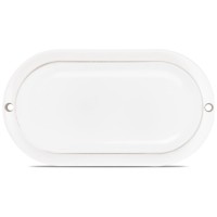 Corp BAT LED Oval Alb 12W 6500K IP54 Dispersor Opal Homelight