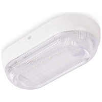 Corp BAT LED Oval Alb 16W 6500K IP54 Dispersor Prismatic Homelight