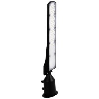 Corp Stradal LED Ultraslim 50W 6500K IP65 Negru - Novelite - vedere laterala