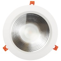 Downlight LED COB Fix Alb 40W 3000K IP20 Novelite - vedere laterala