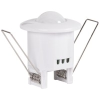 Senzor de miscare PIR 360 grade 1200W 2-12m IP20 alb, montaj perete - vedere laterala