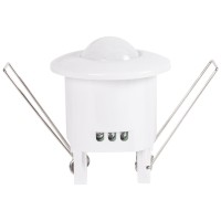 Senzor de miscare PIR 360 grade 1200W 2-12m IP20 alb, montaj perete - detaliu