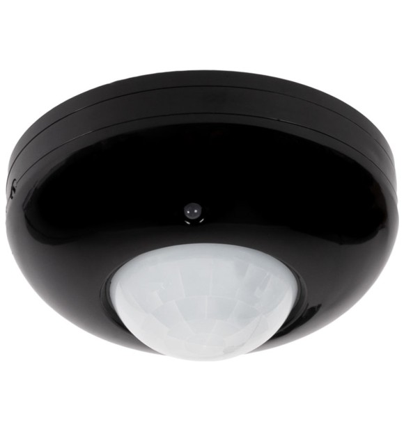 Senzor de miscare PIR 360 grade 1200W IP20 negru, montaj pe tavan JQ37