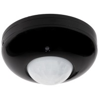 Senzor de miscare PIR 360 grade 1200W IP20 negru, montaj pe tavan JQ37