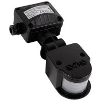 Senzor de miscare PIR 180 grade 1200W IP44 negru, montaj pe tavan JQ35 - ambalaj